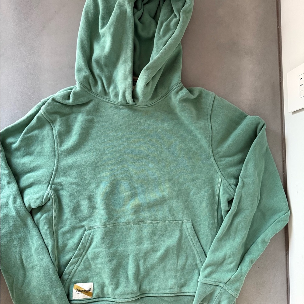 Tracksmith Trackhouse XS Green Hoodie Sweatshirt